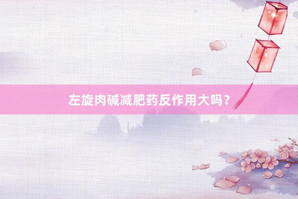 左旋肉碱减肥药反作用大吗？